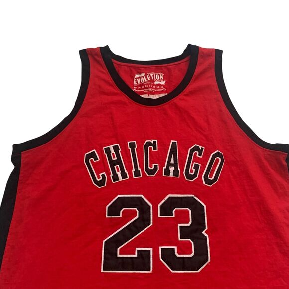 Evolution In Design Mens Sz 6X Chicago Bulls #23 Michael Jordan Greatest Tanktop - Picture 5 of 14
